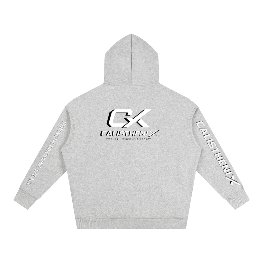 Flower Gray Eclipse Unisex Oversize Fleeced Hoodie