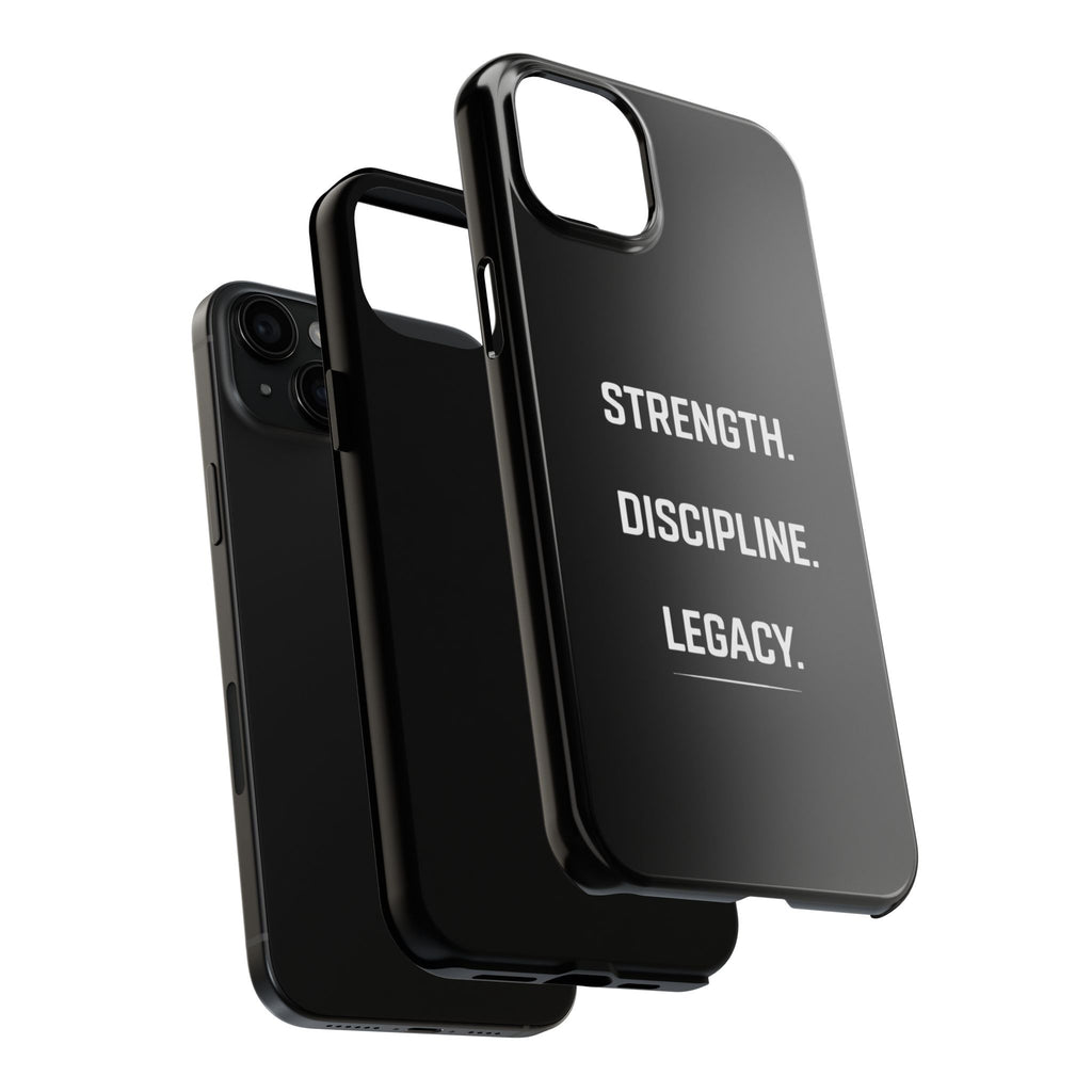 Strength. Discipline. Legacy. Tough Phone Case — Rugged Protective iPhone Case