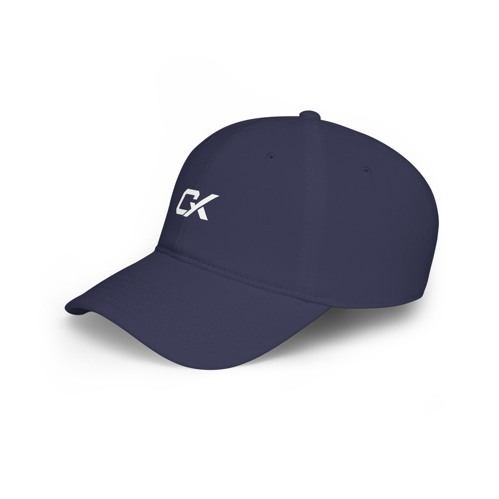CX Logo Low Profile Baseball Cap — Minimalist Black Embroidered Hat