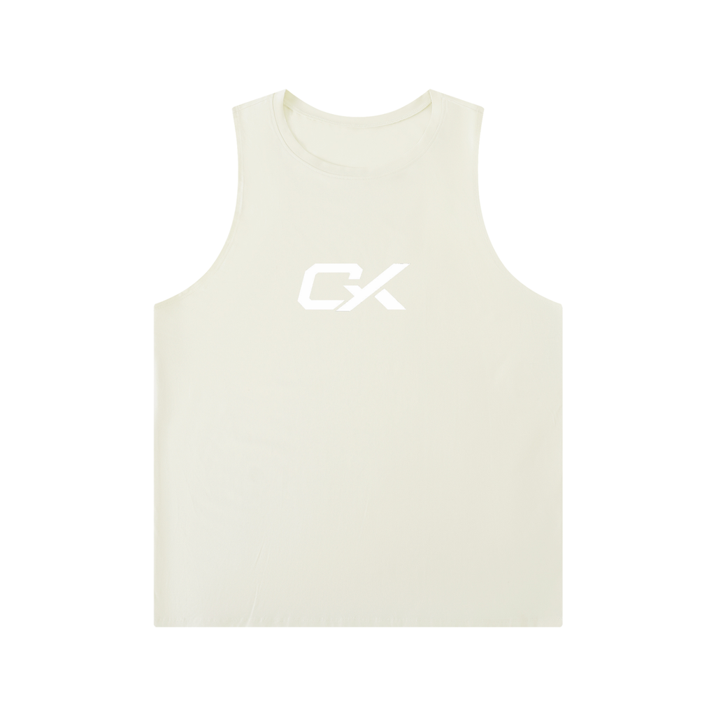 Men's Solid Color Crewneck Tank Top