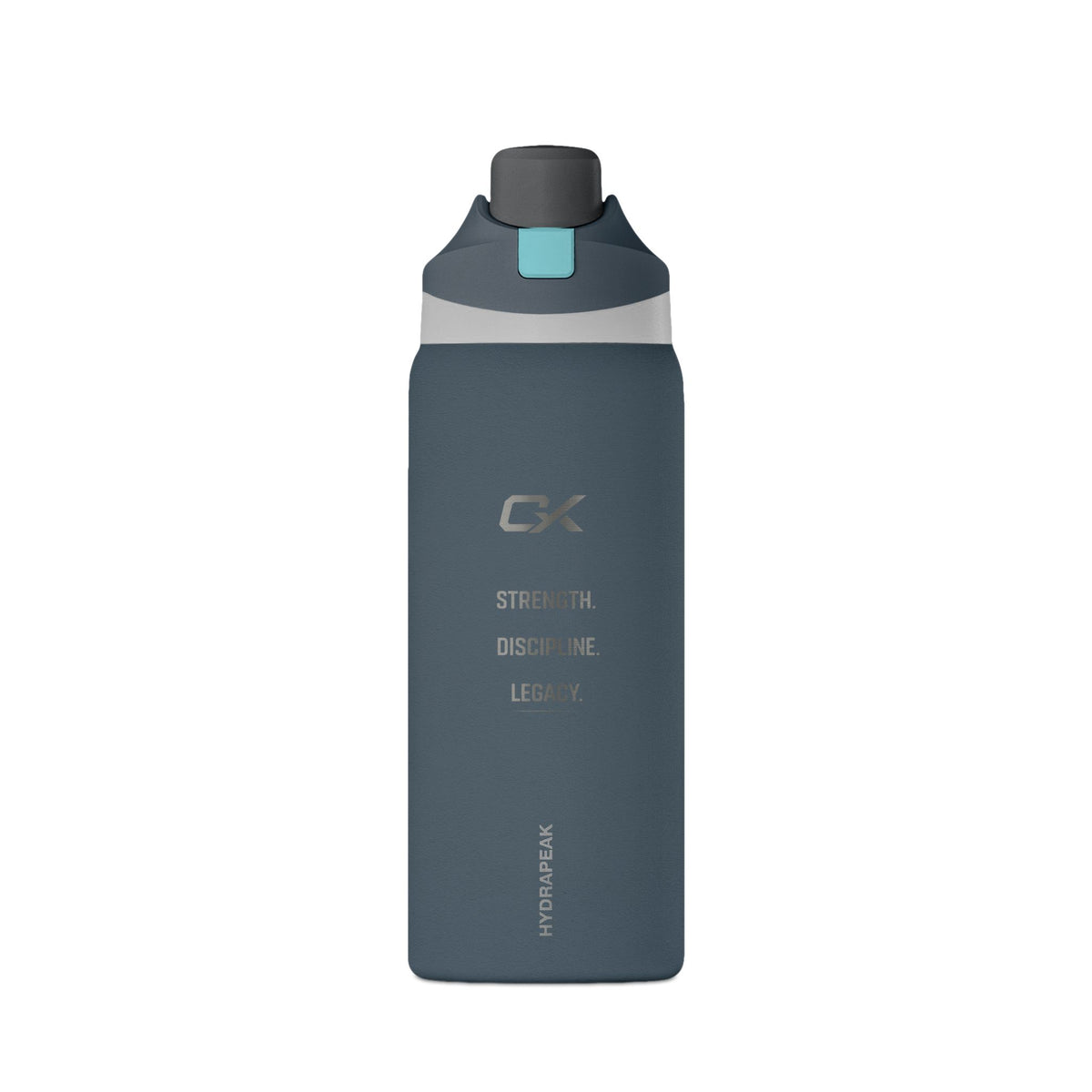 Oasis 32oz Insulated Water Bottle — Matte Black Hydration Bottle with Flip Straw