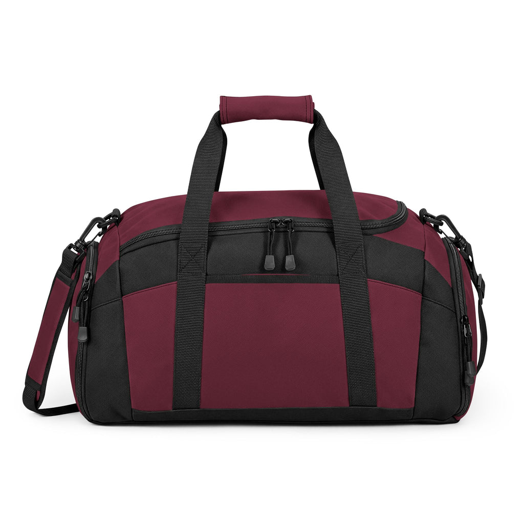 Forest Green & Black Gym Duffel Bag — Durable Sports Travel Bag with Shoulder Strap