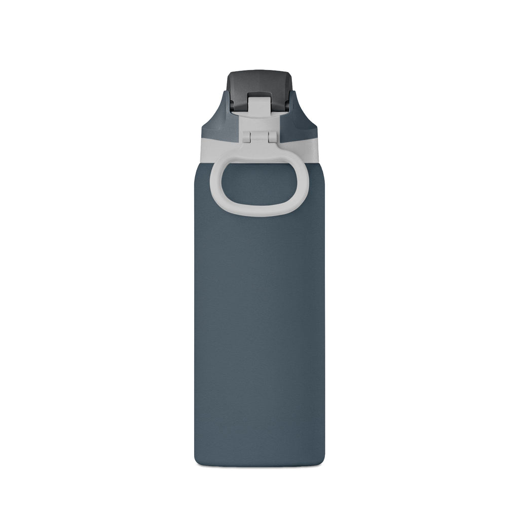 Oasis 32oz Insulated Water Bottle — Matte Black Hydration Bottle with Flip Straw