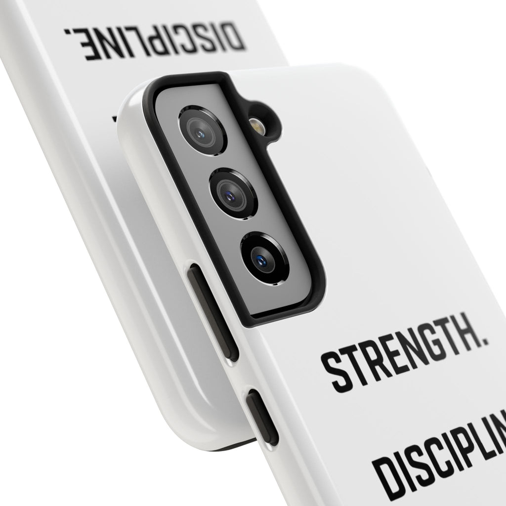Strength. Discipline. Legacy. Tough Phone Case – Motivational Protective Cover