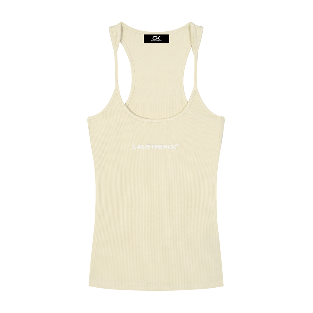 Slim Fit Ribbed Racerback Tank Top