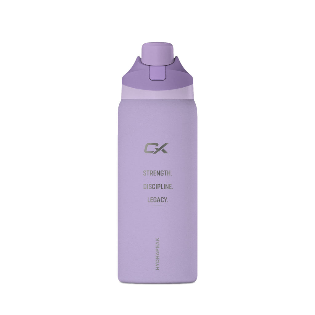 Oasis 32oz Insulated Water Bottle — Matte Black Hydration Bottle with Flip Straw