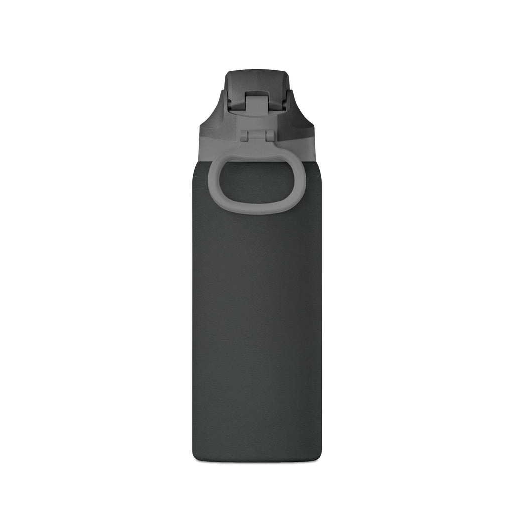 Oasis 32oz Insulated Water Bottle — Matte Black Hydration Bottle with Flip Straw