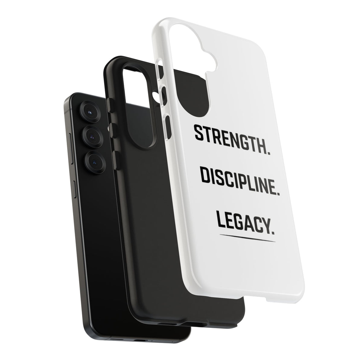 Strength. Discipline. Legacy. Tough Phone Case – Motivational Protective Cover
