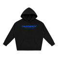 Black & Blue Vivid Unisex Oversize Fleeced Hoodie