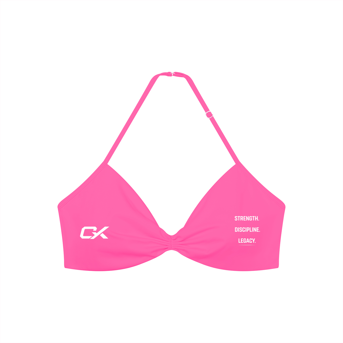Women’s Ruched Halter-Neck Sports Bra