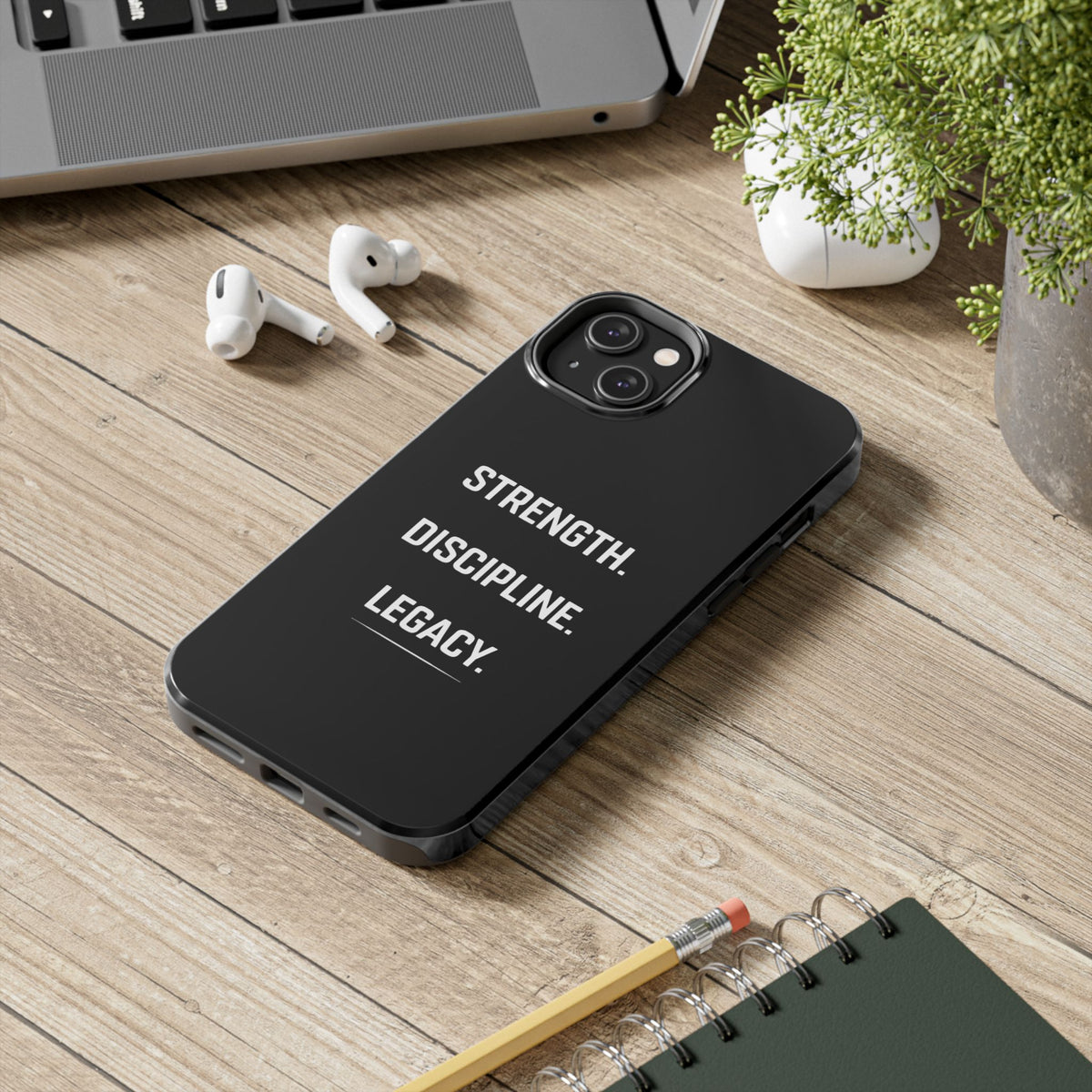 Strength. Discipline. Legacy. Tough Phone Case — Rugged Protective iPhone Case