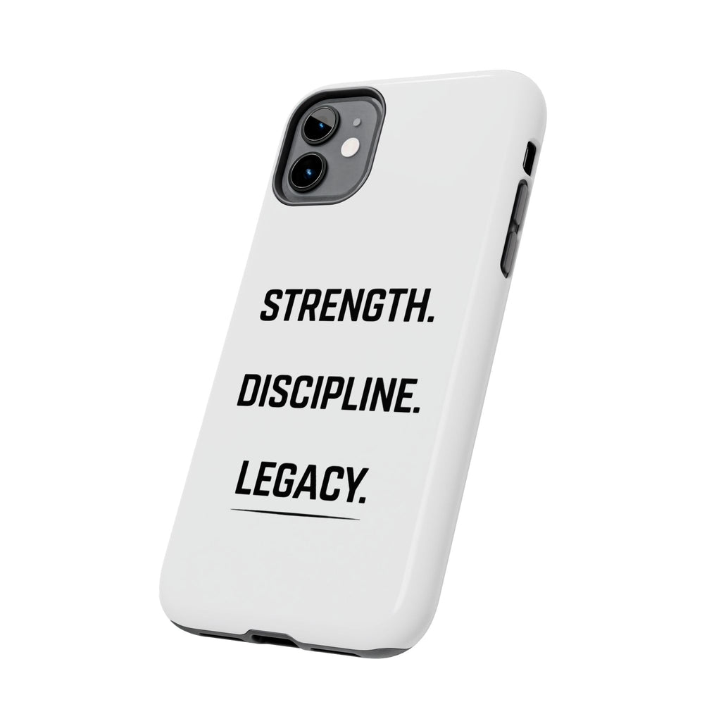 Strength. Discipline. Legacy. Tough Phone Case – Motivational Protective Cover