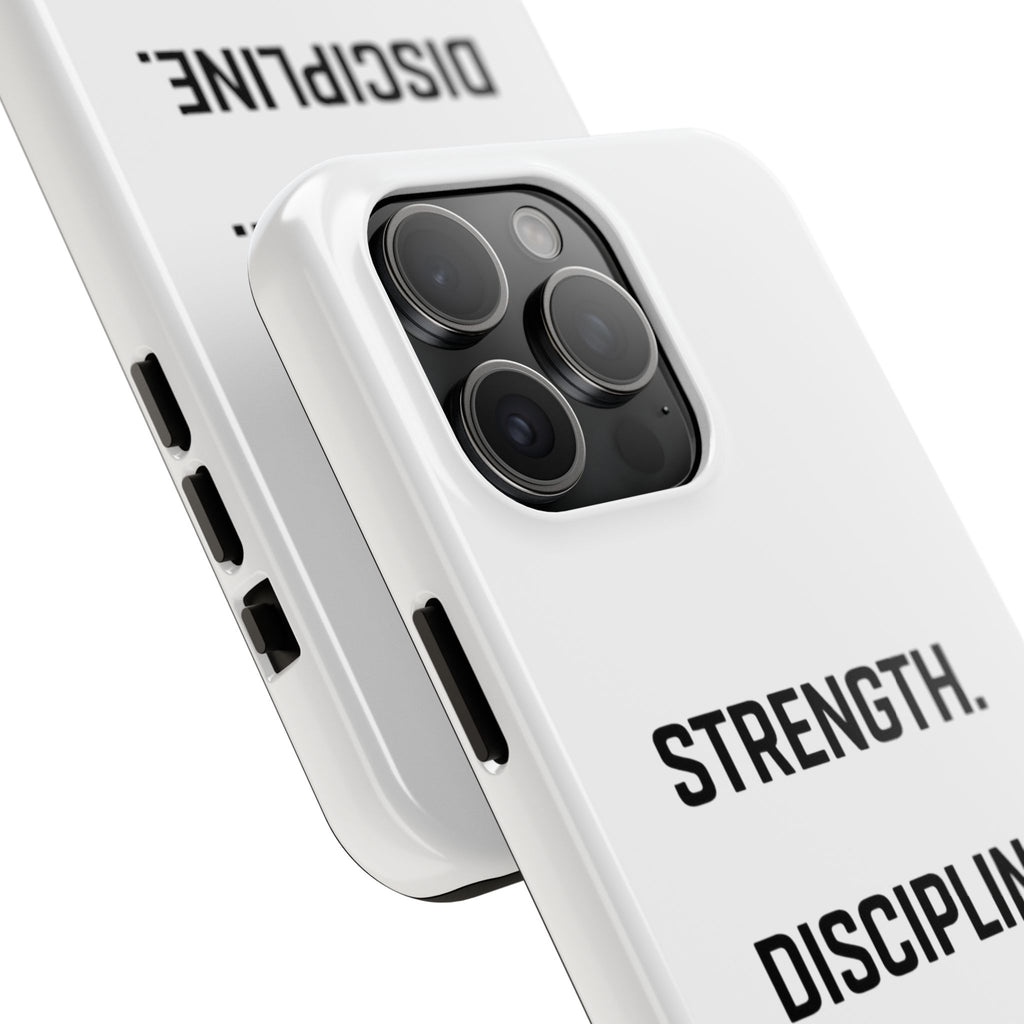 Strength. Discipline. Legacy. Tough Phone Case – Motivational Protective Cover