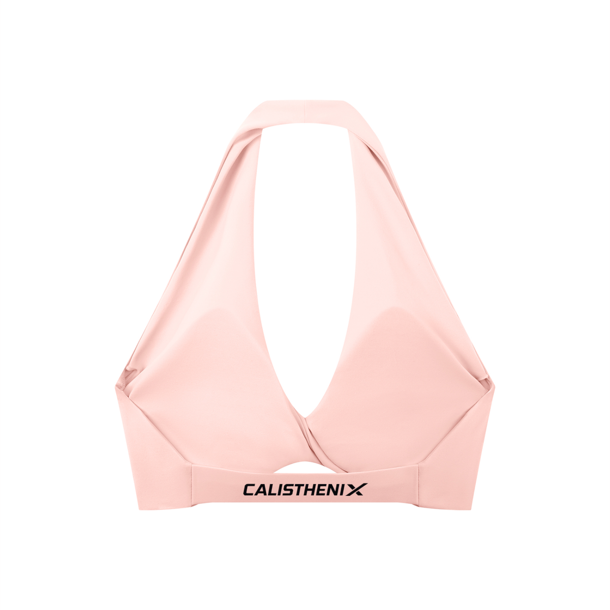 Women's Pleated Halter Sports Bra