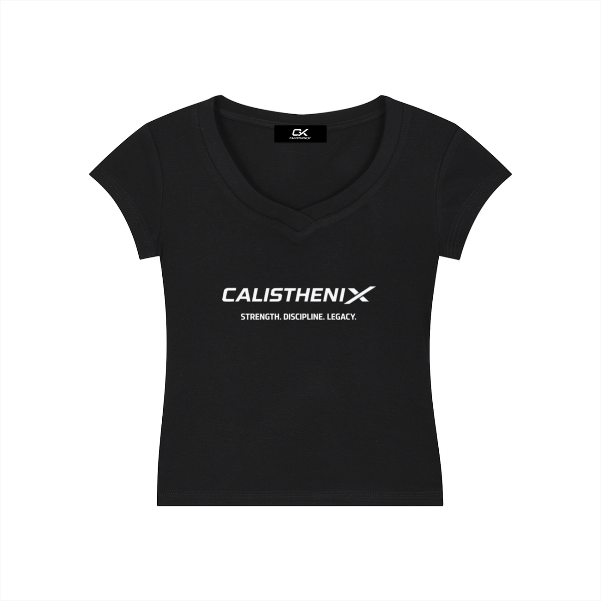Essential V-Neck Bodycon T-Shirt