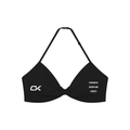 Women’s Ruched Halter-Neck Sports Bra