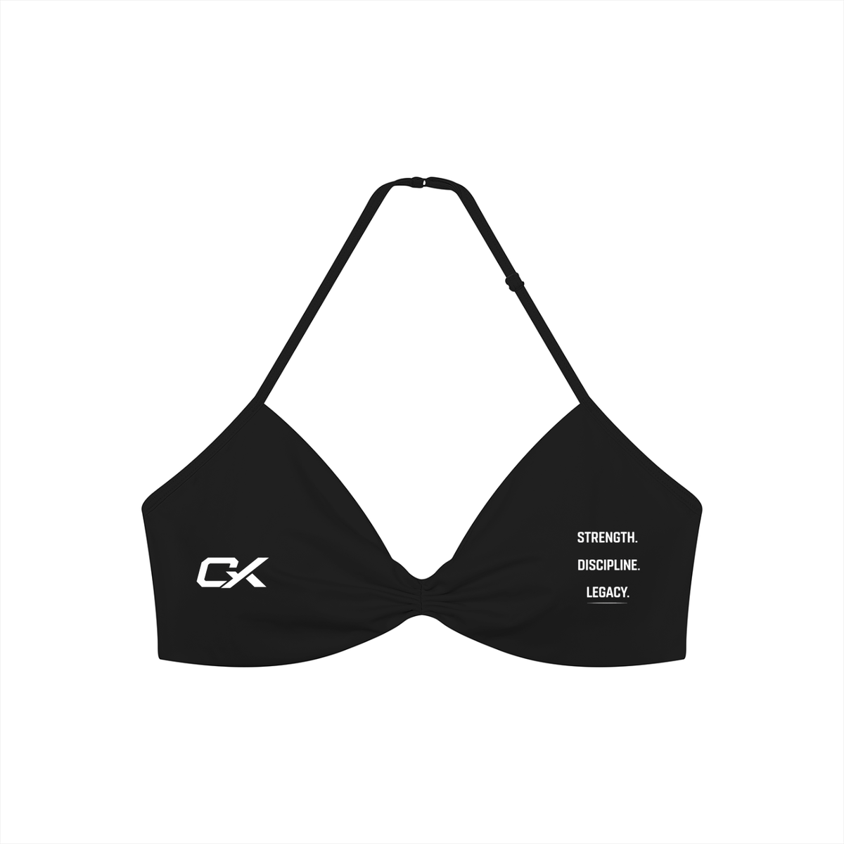 Women’s Ruched Halter-Neck Sports Bra