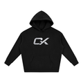 Black & Grey Icon Unisex Oversize Fleeced Hoodie