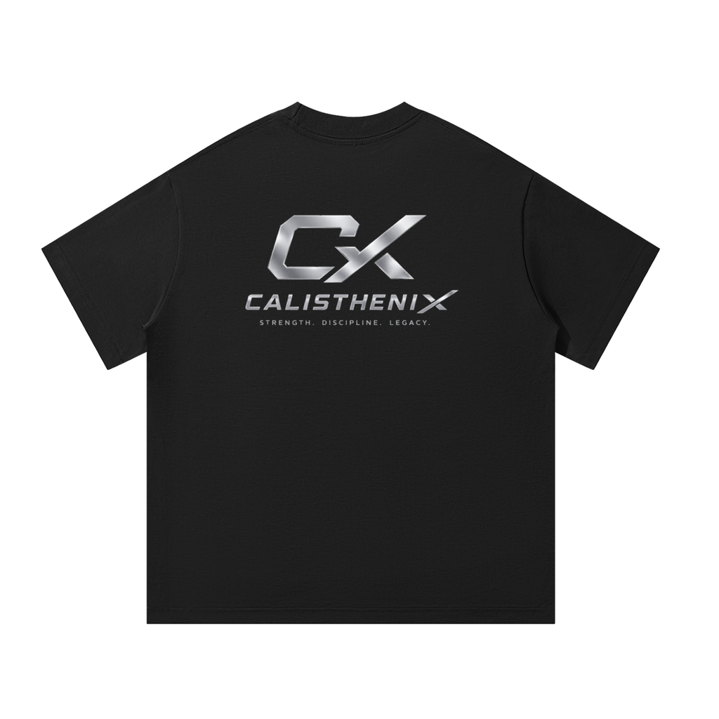 Black & Silver Icon Unisex Oversized T-Shirt