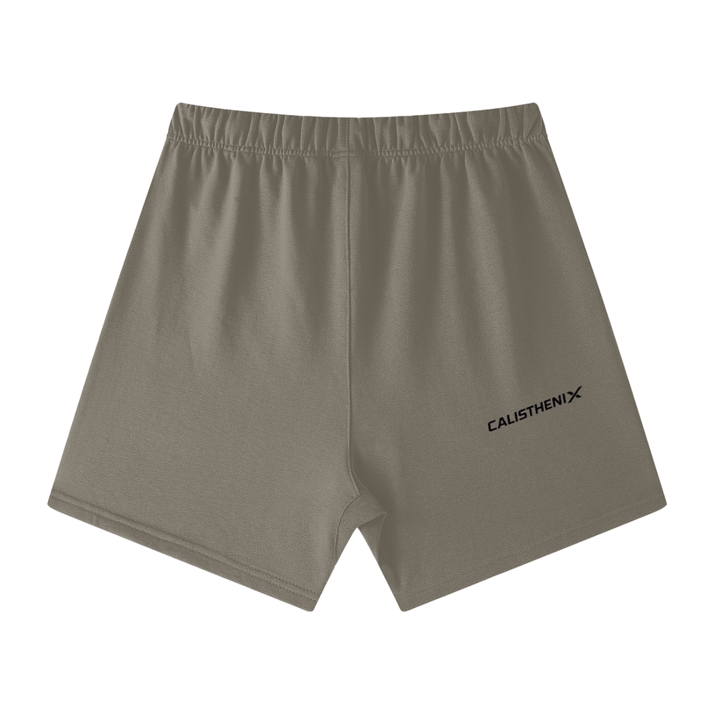 Unisex Earth Tone Loose Fit Cotton Shorts