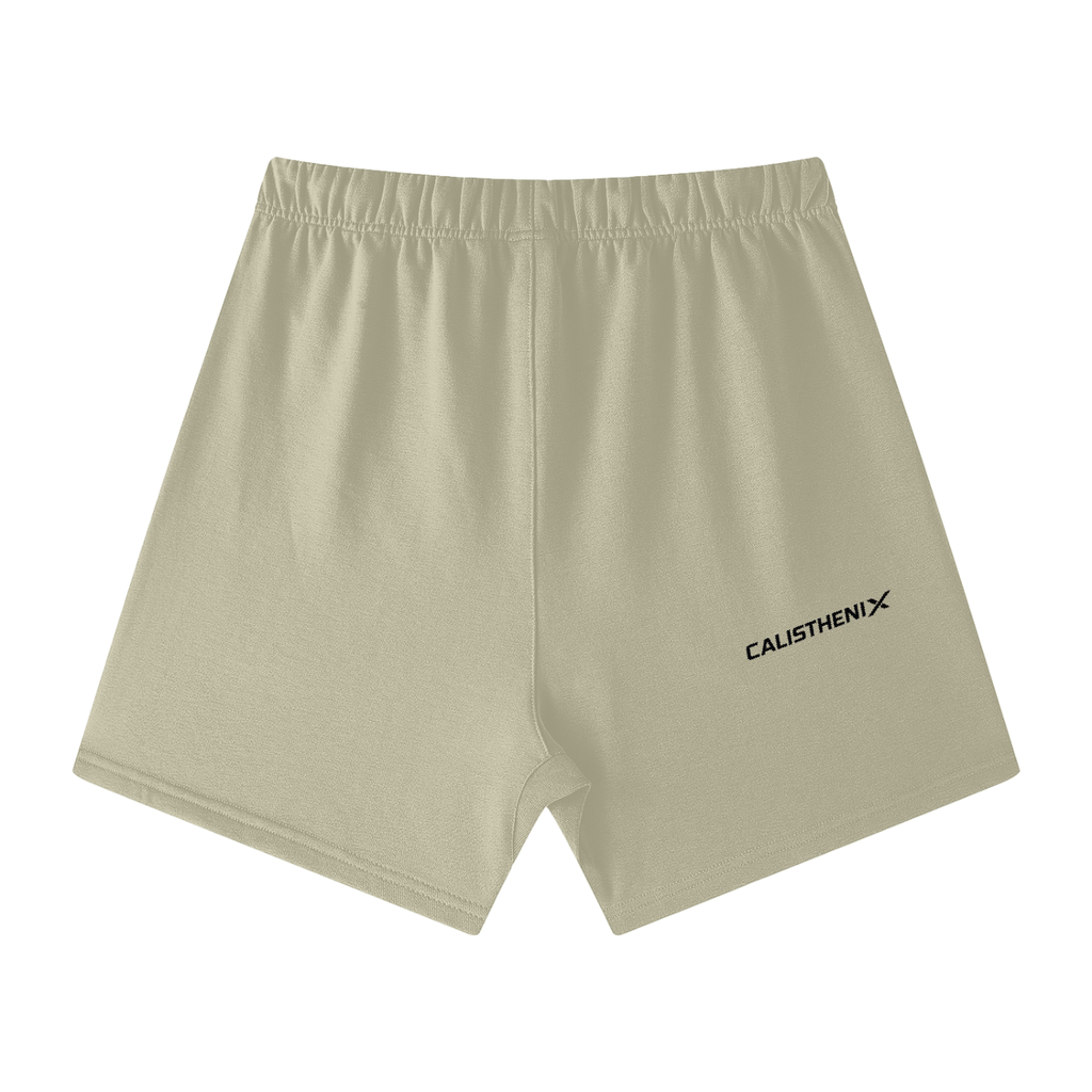 Unisex Earth Tone Loose Fit Cotton Shorts
