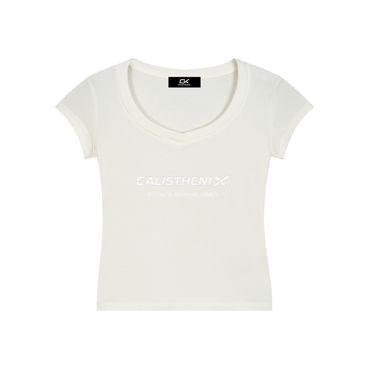 Essential V-Neck Bodycon T-Shirt