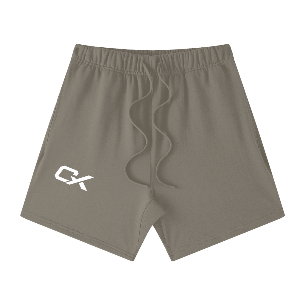 Unisex Earth Tone Loose Fit Cotton Shorts