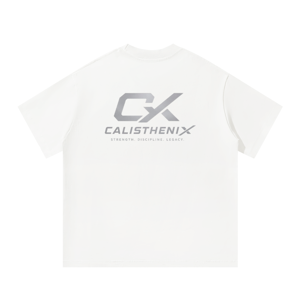 White & Grey Icon Unisex Oversized T-Shirt