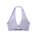 Women's Pleated Halter Sports Bra