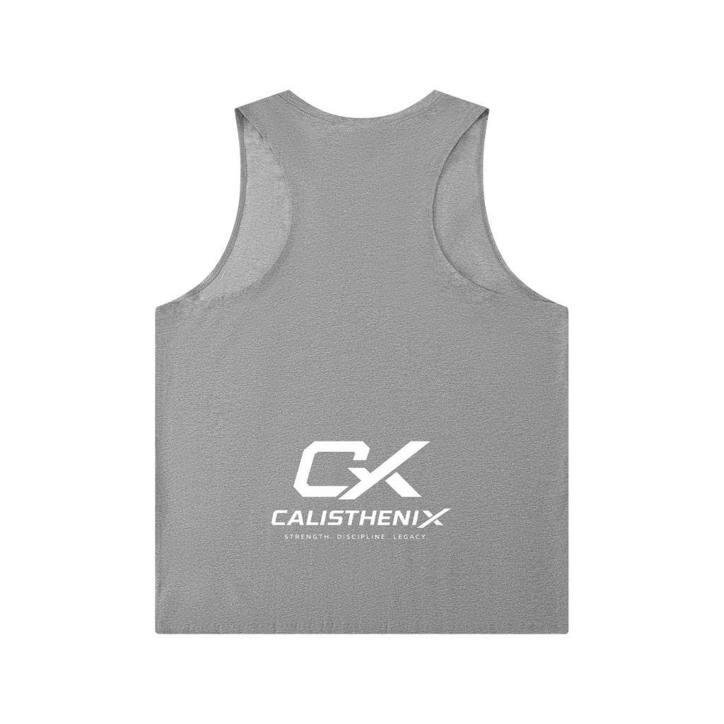 Men's Solid Color Crewneck Tank Top